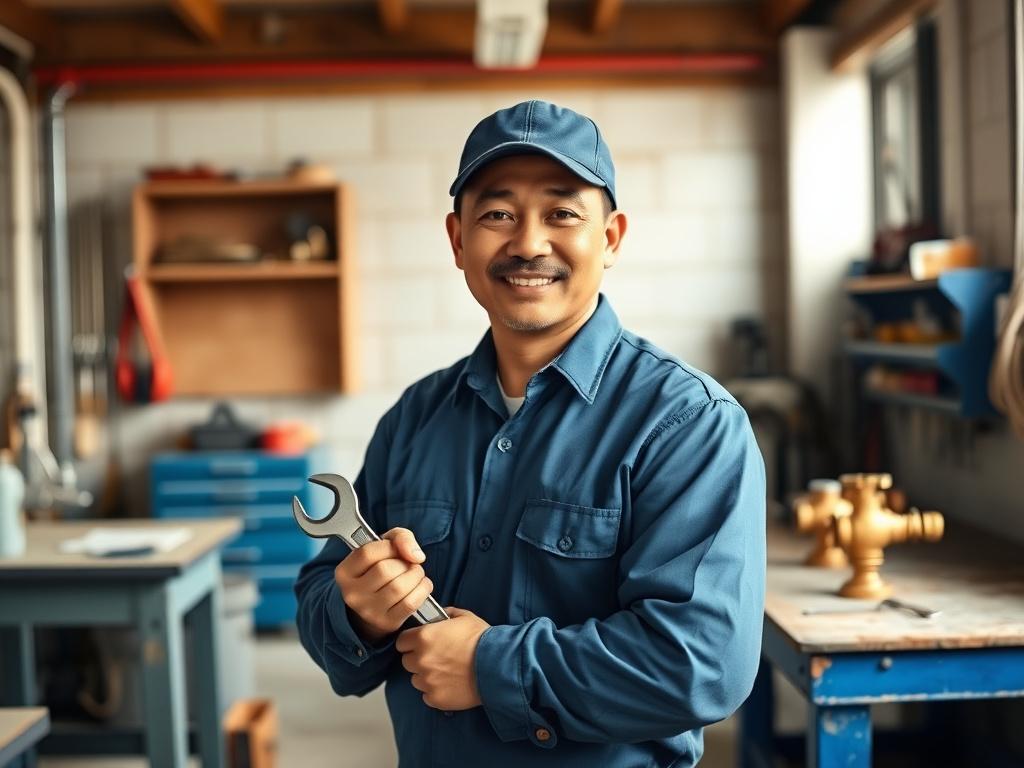 Encik Haziq Suleiman, master plumber and founder of Tracenex