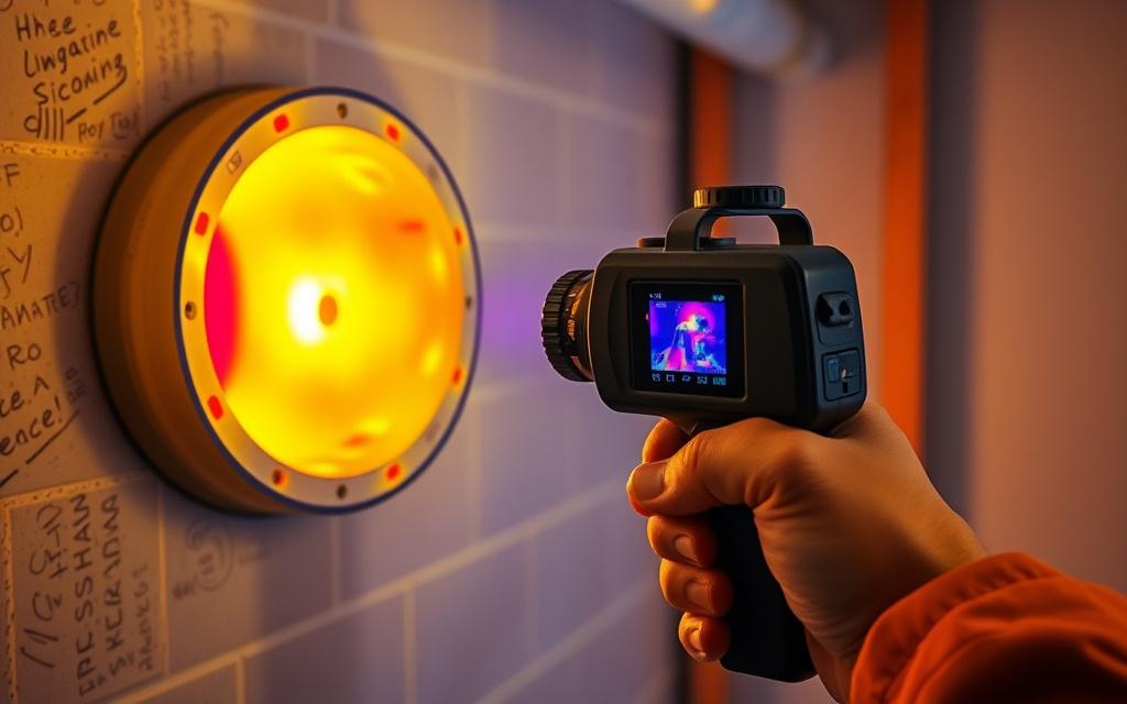 Pipe leak detection with thermal camera