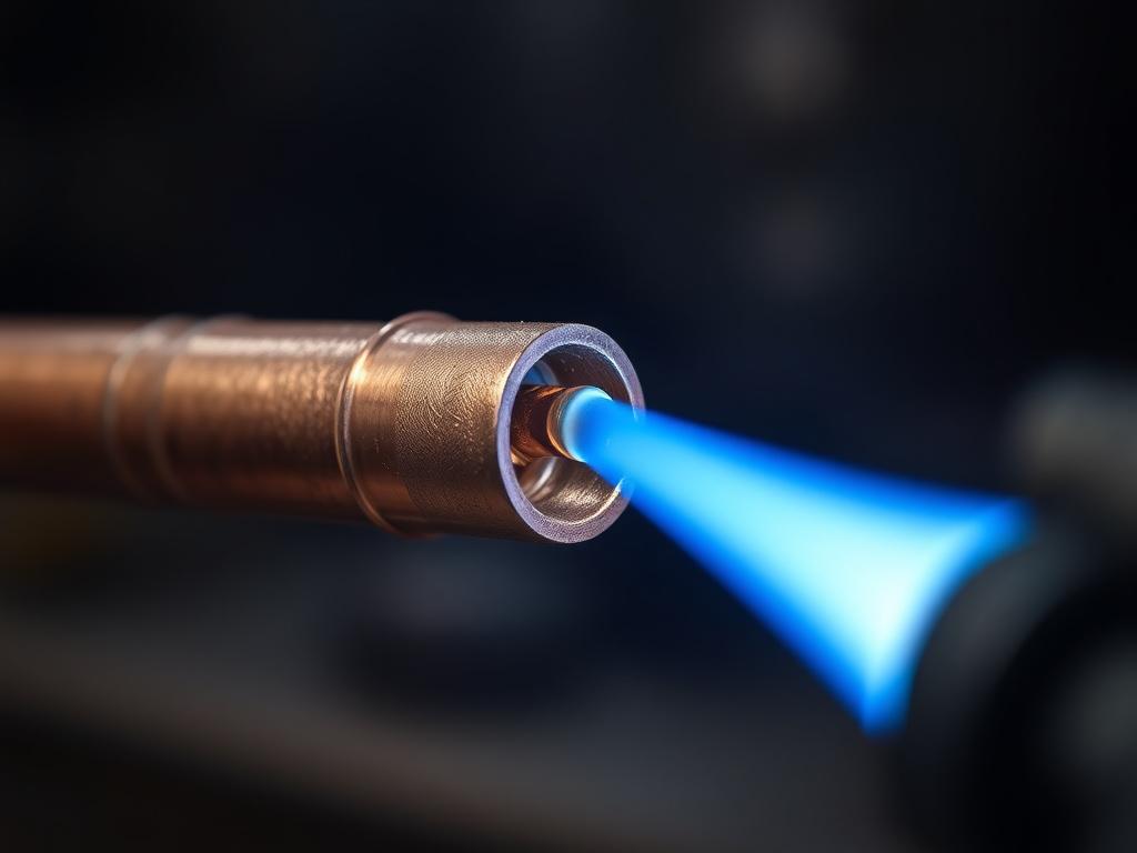 Soldering a copper pipe joint